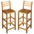 Bar Chairs 2 pcs Solid Acacia Wood