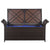 Storage Bench with Cushion 138 cm Poly Rattan Brown