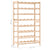 Wine Rack Cedar Wood 57.5x28x102 cm