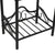 Bedside Tables 2 pcs Steel and Tempered Glass 45x30.5x60 cm Black