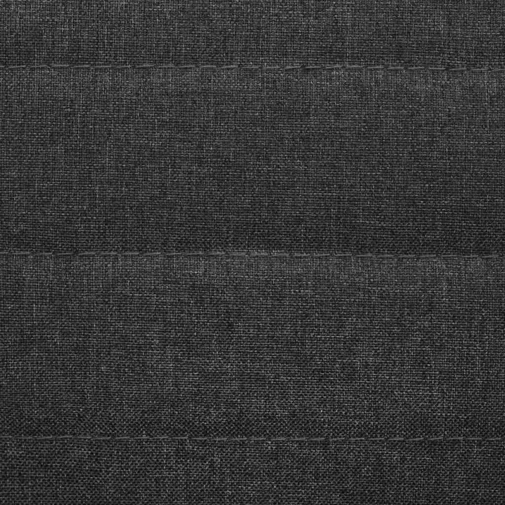 Dining Chairs 2 pcs Dark Grey Fabric