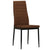 Dining Chairs 2 pcs Brown Fabric