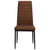 Dining Chairs 2 pcs Brown Fabric