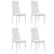 Dining Chairs 4 pcs White Faux Leather