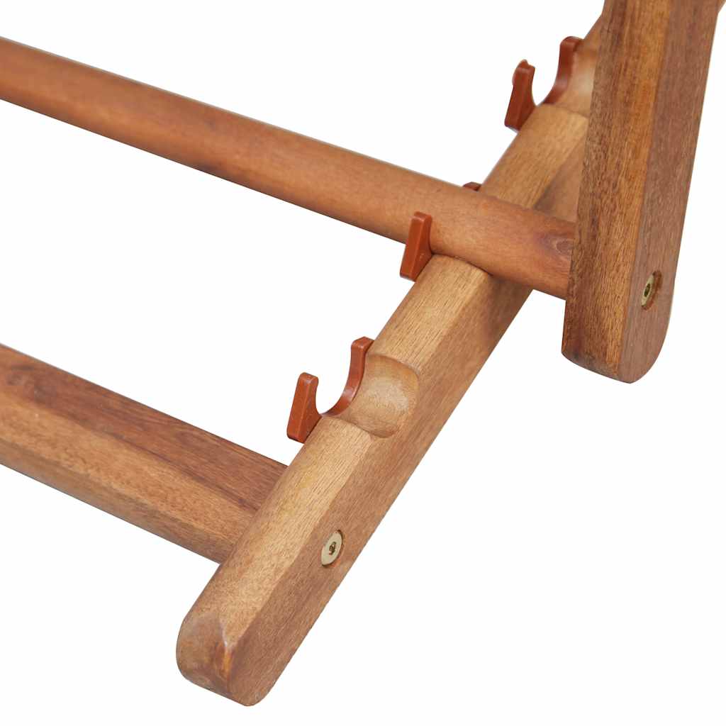 Folding Chair Fabric and Wooden Frame Blue