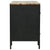 Double Pedestal Desk Solid Firwood and Steel 120x50x76 cm