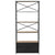Bookcase Solid Firwood and Steel 80x32.5x180 cm
