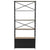 Bookcase Solid Firwood and Steel 80x32.5x180 cm