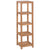 4-Tier Bathroom Storage Rack Solid Teak 42x42x165 cm