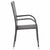 Stackable Outdoor Chairs 2 pcs Poly Rattan Brown