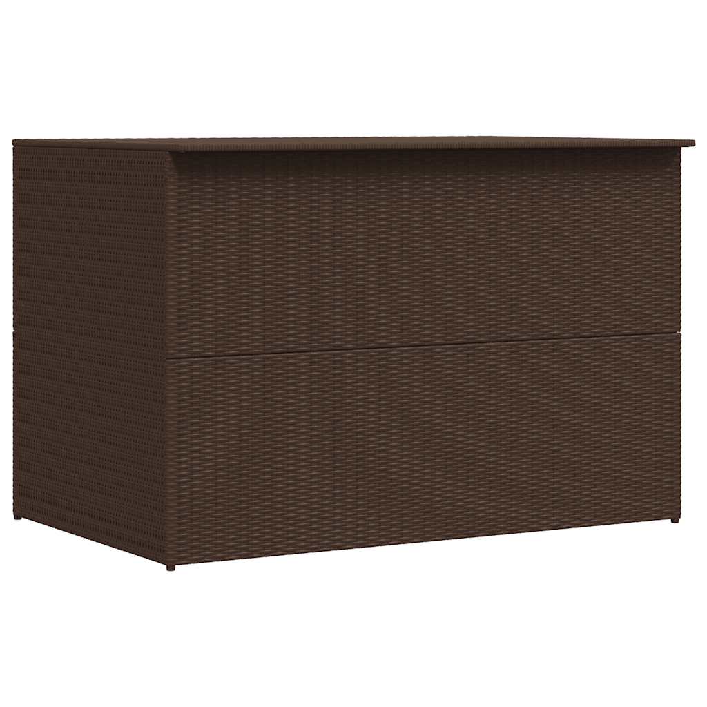 Garden Storage Box Brown 150x100x100 cm Poly Rattan