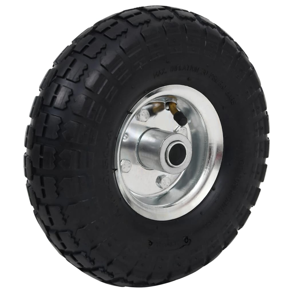 Sack Truck Wheels 4 pcs Rubber 4.10/3.50-4