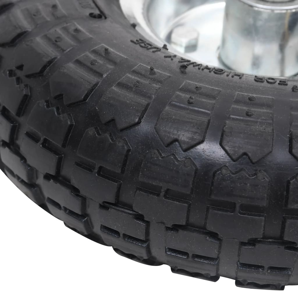 Sack Truck Wheels 4 pcs Rubber 4.10/3.50-4