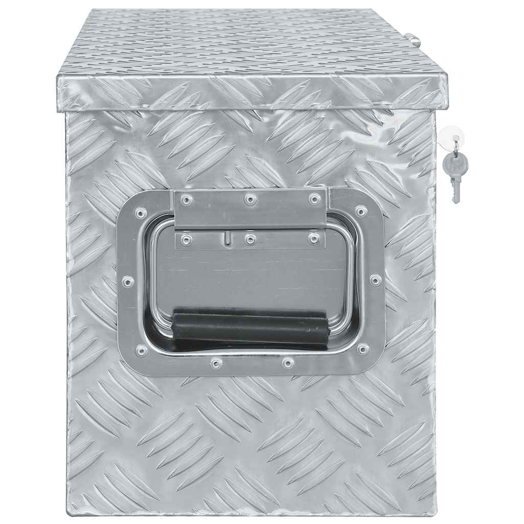 Aluminium Box 80.5x22x22 cm Silver