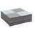 8 Piece Garden Lounge Set with Cushions Poly Rattan Grey