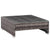 7 Piece Garden Lounge Set with Cushions Poly Rattan Grey