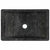 Sink 45x30x12 cm Marble High Gloss Black