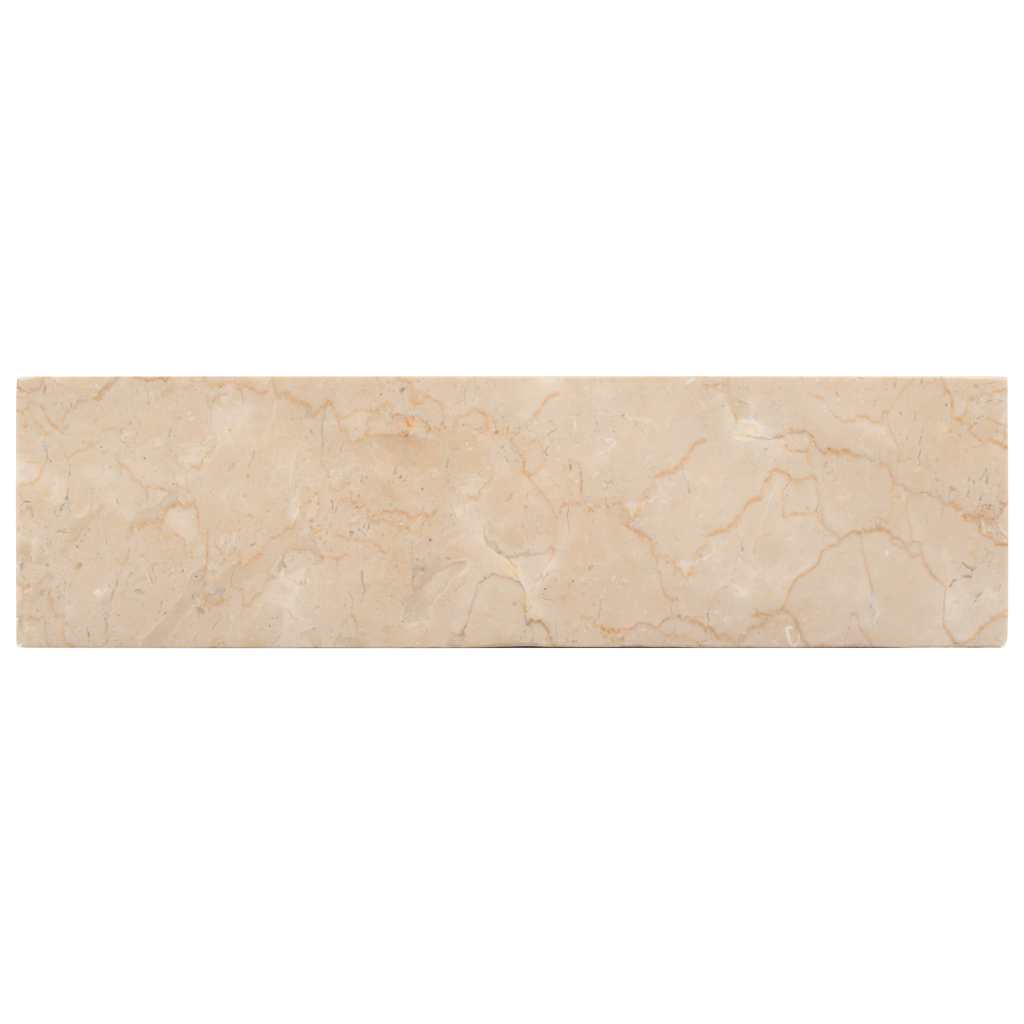 Sink 45x30x12 cm Marble High Gloss Cream