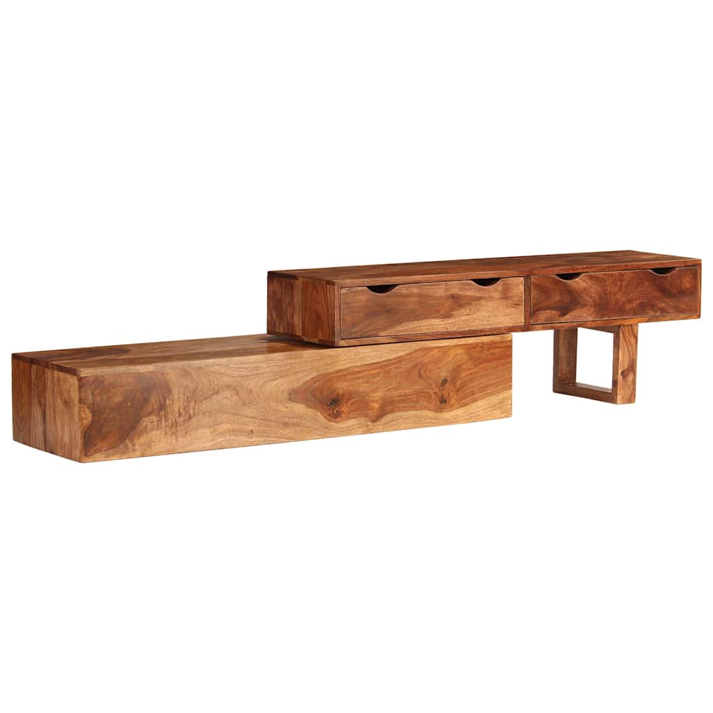 TV Cabinet Brown 200x30x35 cm Solid Wood Acacia