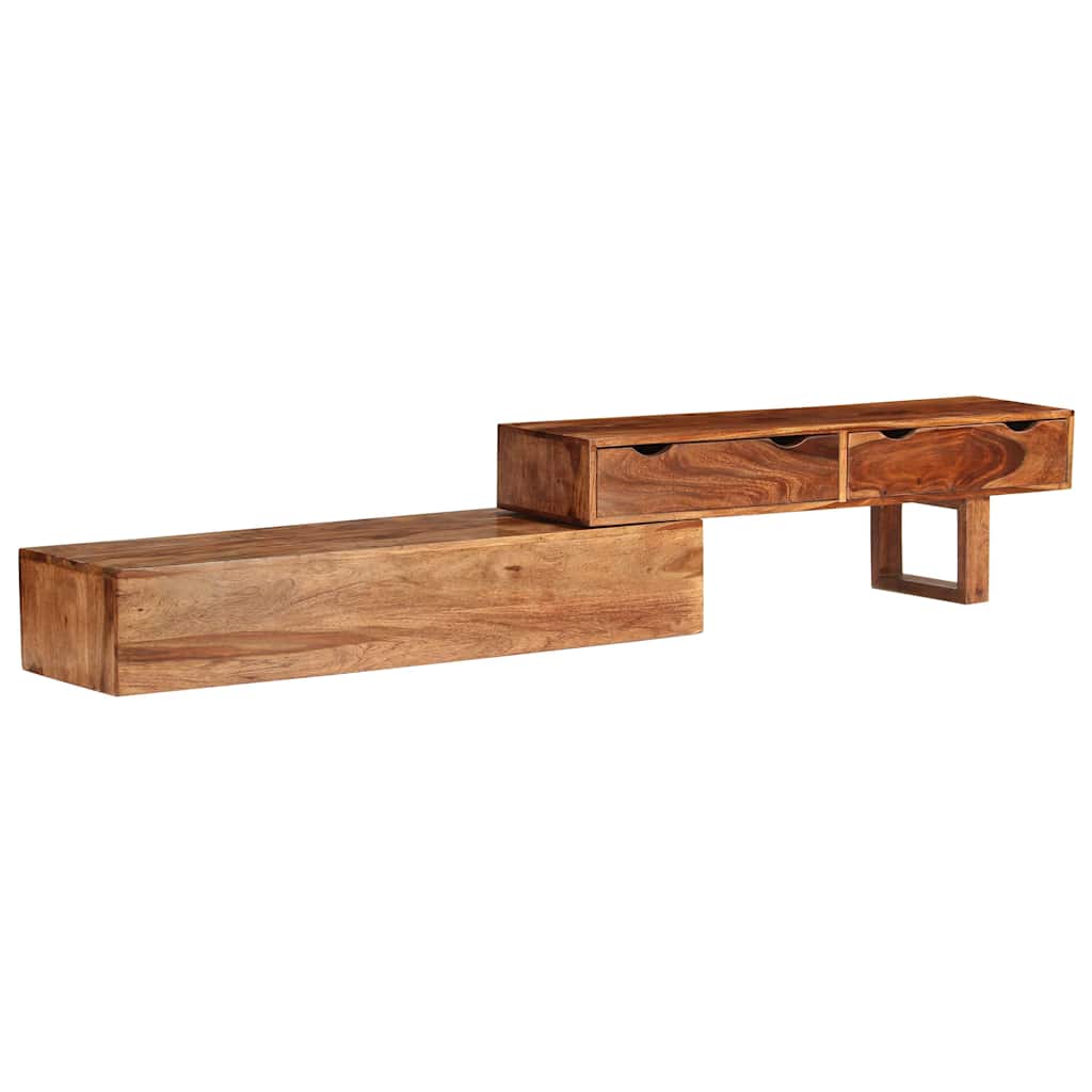TV Cabinet Brown 200x30x35 cm Solid Wood Acacia