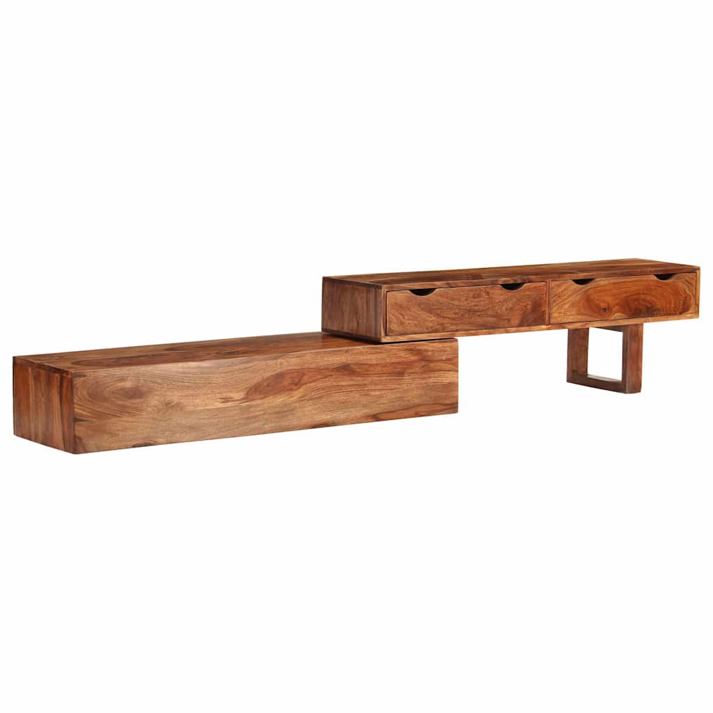 TV Cabinet Brown 200x30x35 cm Solid Wood Acacia