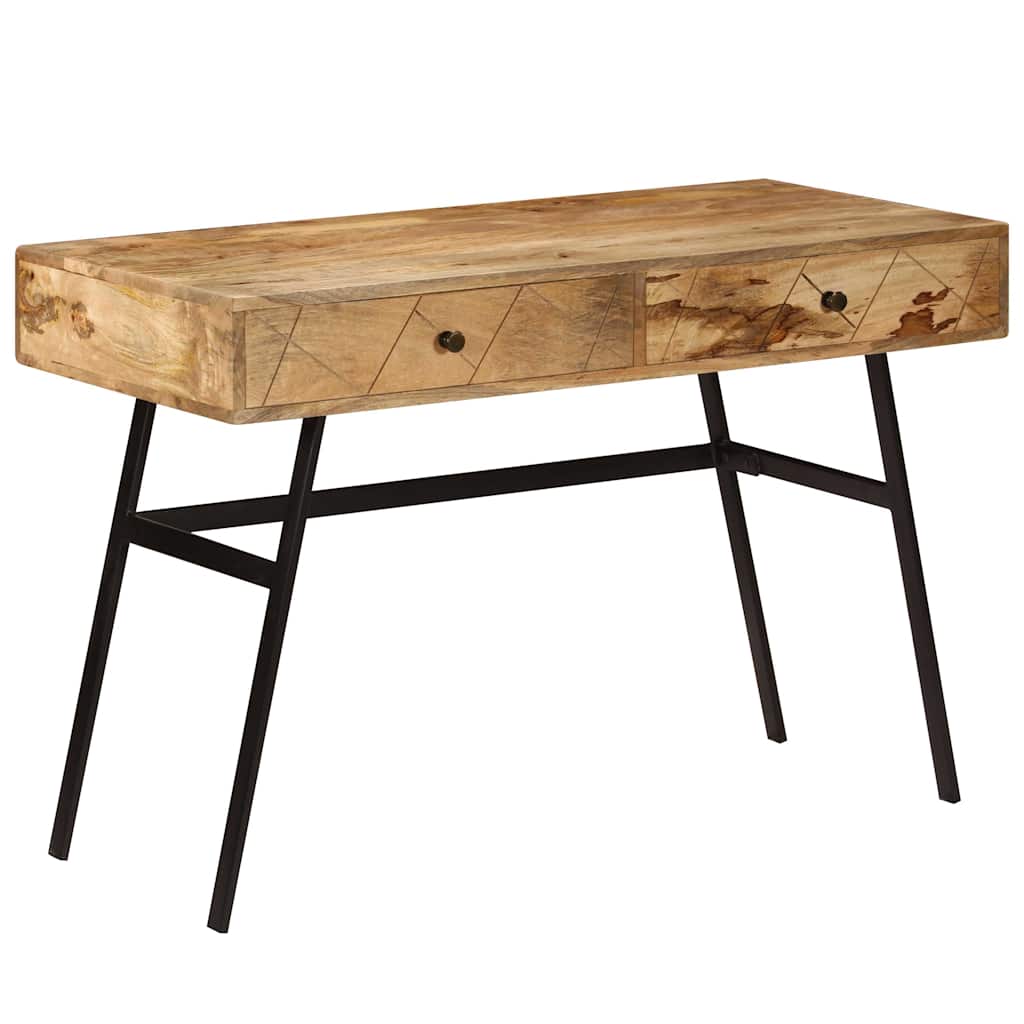 Writing Desk with Drawers Solid Mango Wood 110x50x76 cm