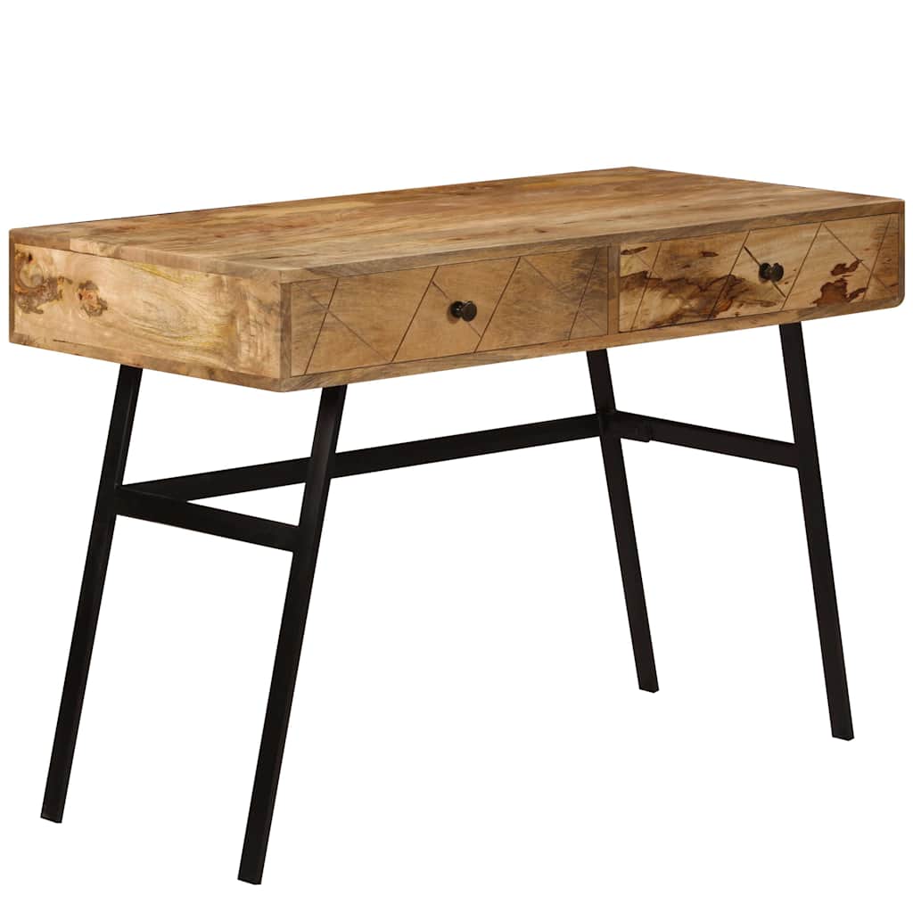 Writing Desk with Drawers Solid Mango Wood 110x50x76 cm