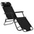 Folding Sun Loungers 2 pcs with Footrests Steel Black