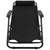 Folding Sun Loungers 2 pcs with Footrests Steel Black