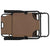 Folding Sun Loungers 2 pcs with Footrests Steel Brown