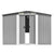 Garden Shed 257x580x181 cm Metal Grey