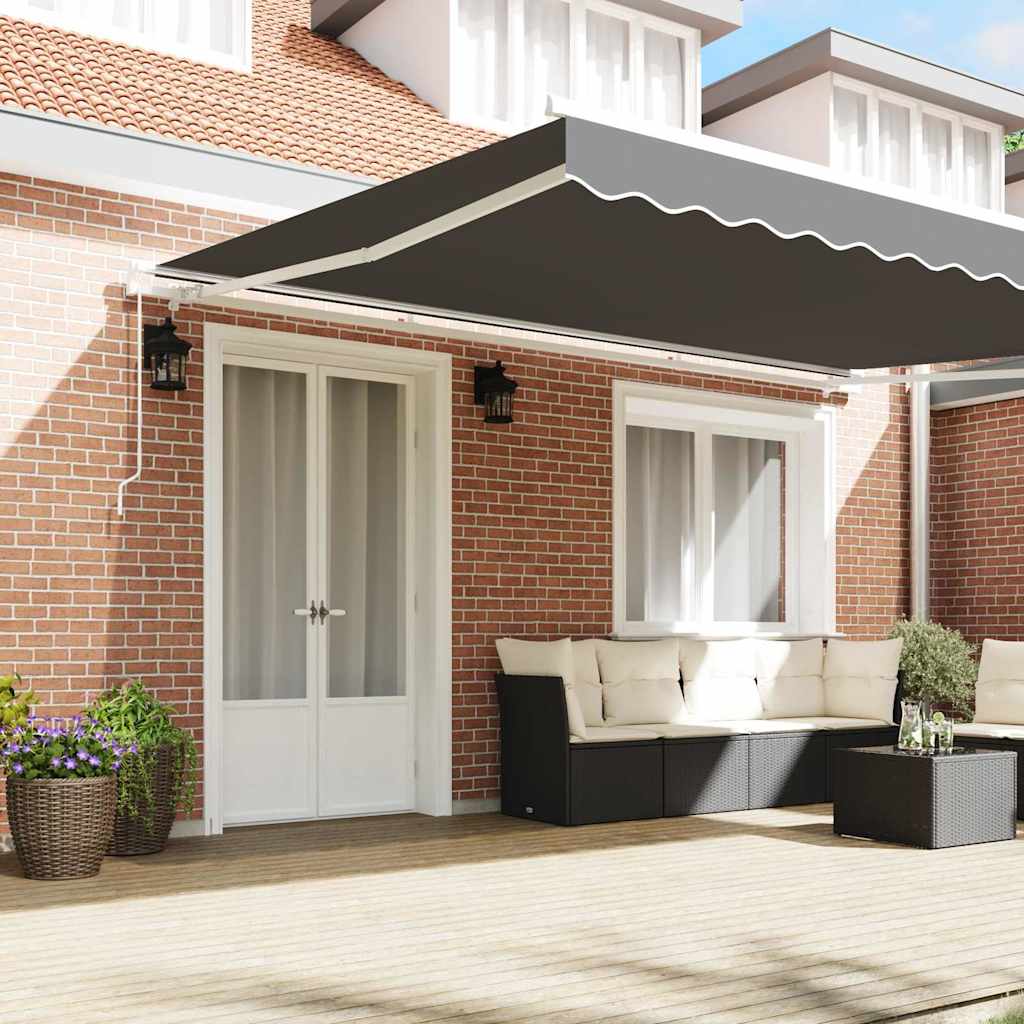 Awning Frame Manual White 400 x 300 cm Aluminium