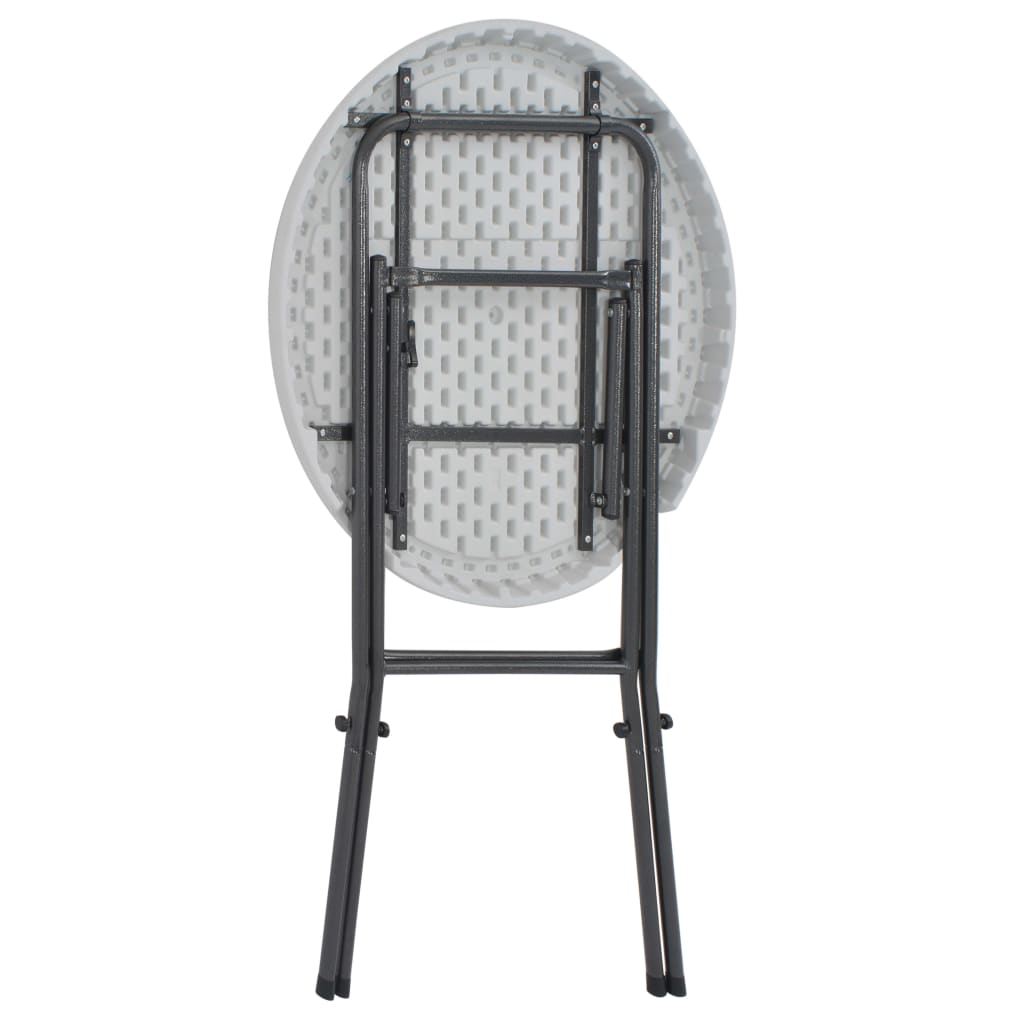 Folding Bar Table White 80x110 cm HDPE