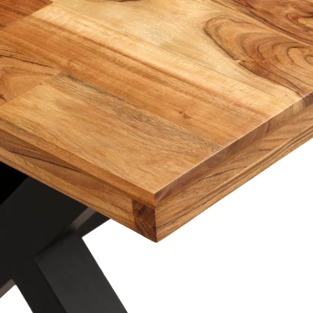Dining Table Set 7 Pieces Solid Acacia and Mango Wood ( 245640+3x245645)