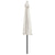 Garden Parasol with Aluminium Pole Sand 300x155 cm Half
