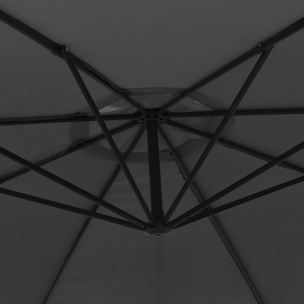 Cantilever Garden Parasol with Aluminium Pole 350 cm Anthracite