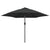 Garden Parasol with LED Lights and Steel Pole 300cm Anthracite