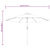 Garden Parasol with LED Lights and Steel Pole 300cm Anthracite