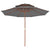 Double Decker Garden Parasol with Wooden Pole 270 cm Anthracite