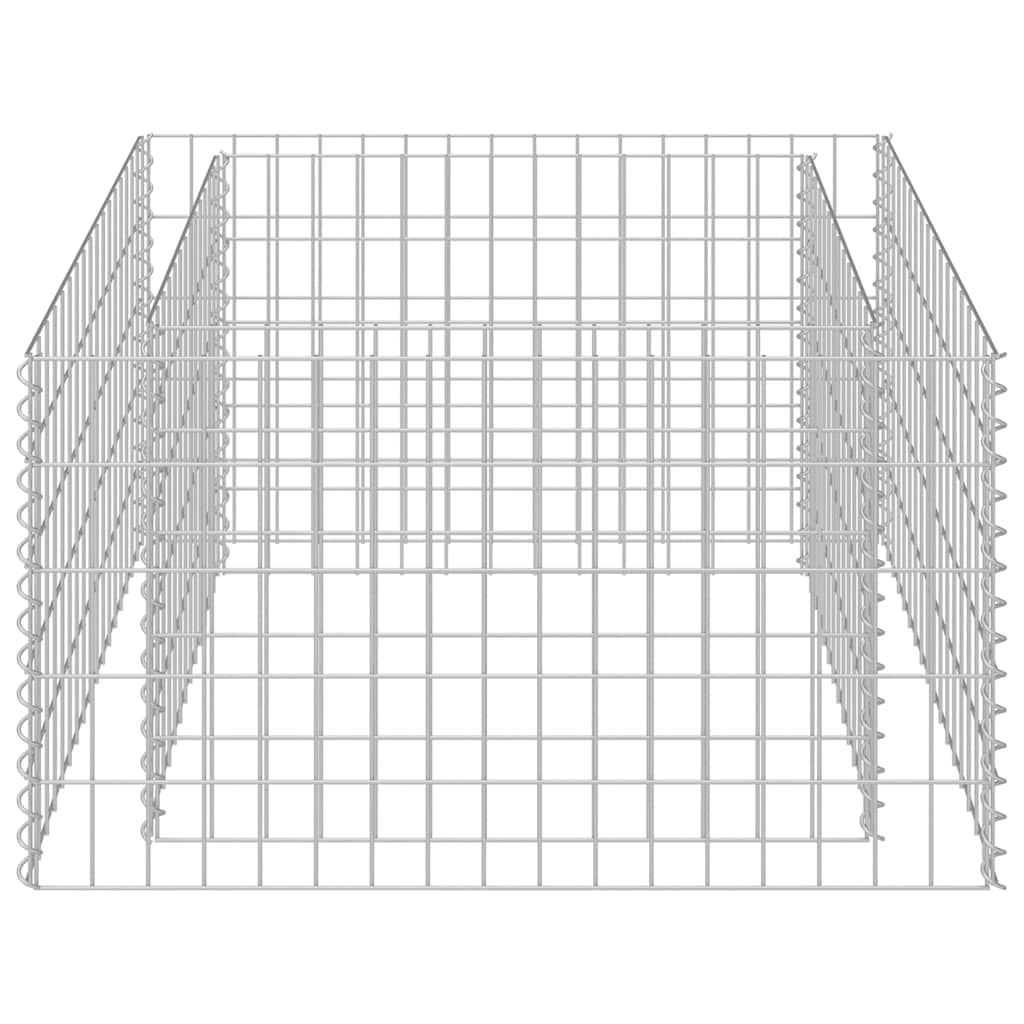 Gabion Raised Bed Galvanised Steel 90x90x50 cm
