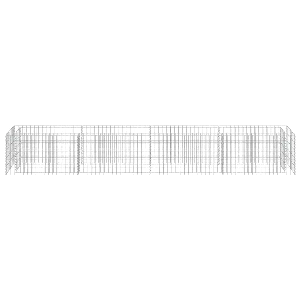 Gabion Raised Bed Galvanised Steel 360x50x50 cm