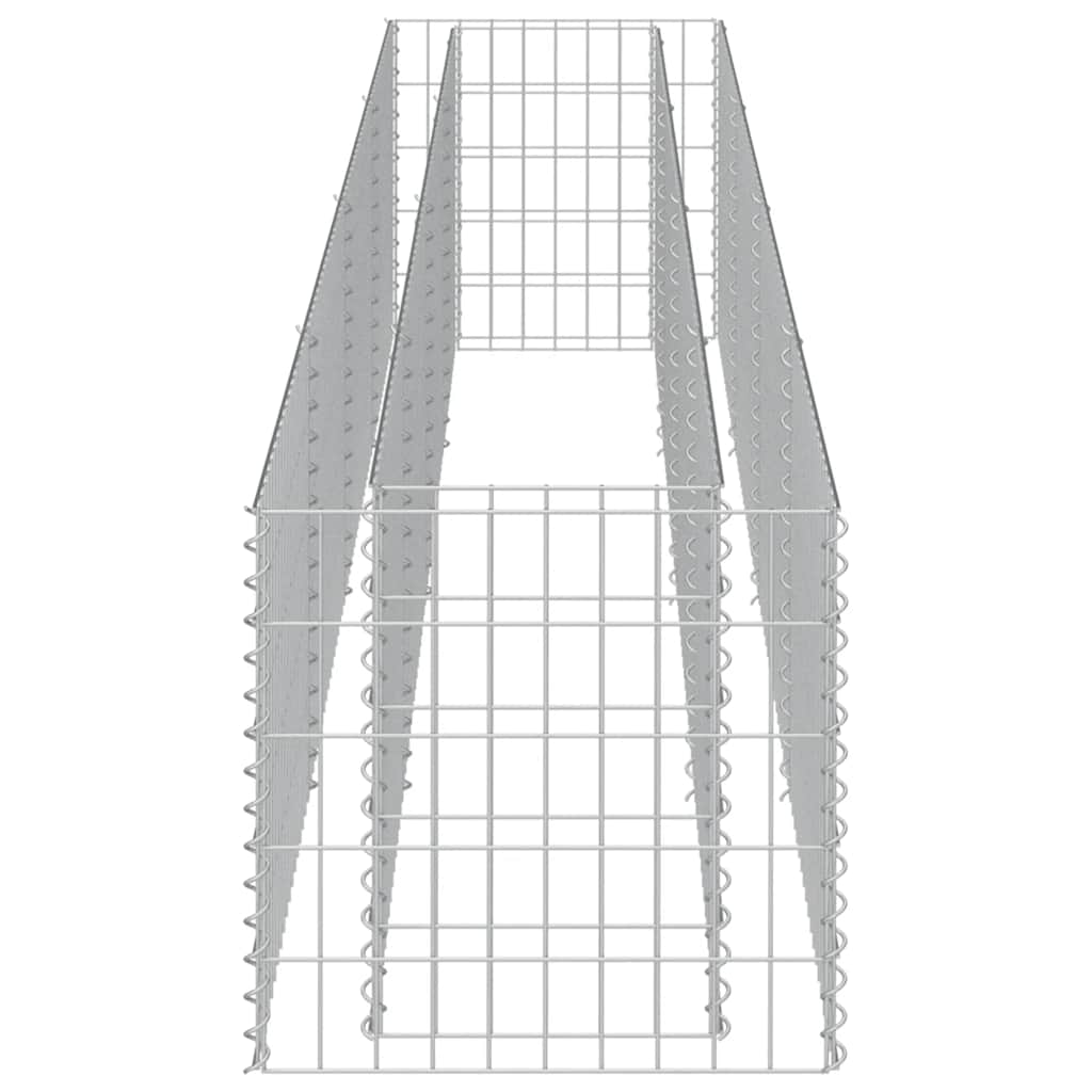 Gabion Raised Bed Galvanised Steel 360x50x50 cm