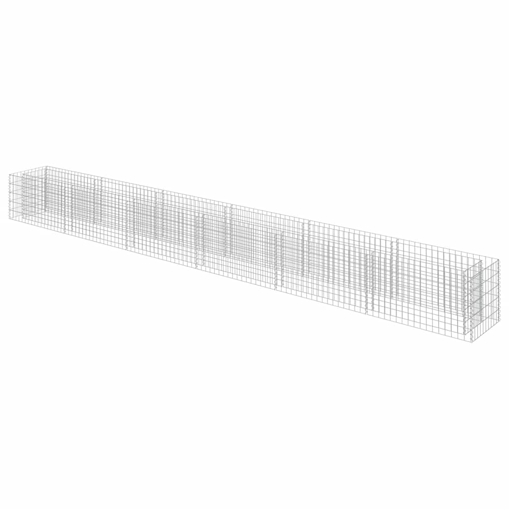 Gabion Raised Bed Galvanised Steel 540x50x50 cm