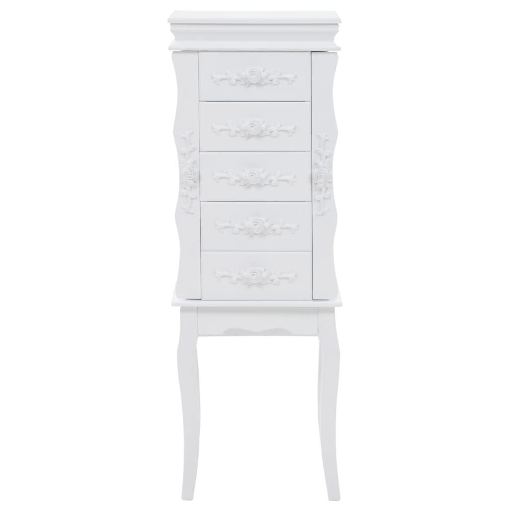Free Standing Jewelery Cabinet White