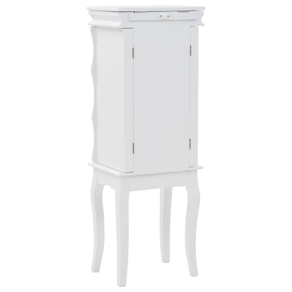 Free Standing Jewelery Cabinet White
