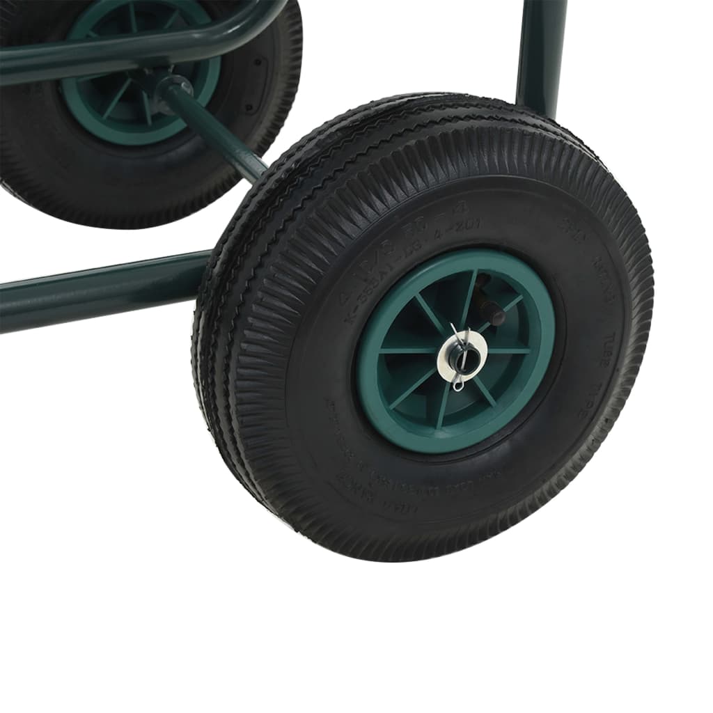 Garden Hose Trolley with 1/2" Hose Connector 75 m Steel