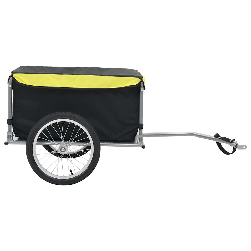 Bike Trailer Black and Yellow 65 kg