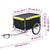 Bike Trailer Black and Yellow 65 kg