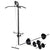 Wall-mounted Power Tower with Barbell and Dumbbell Set 30.5 kg