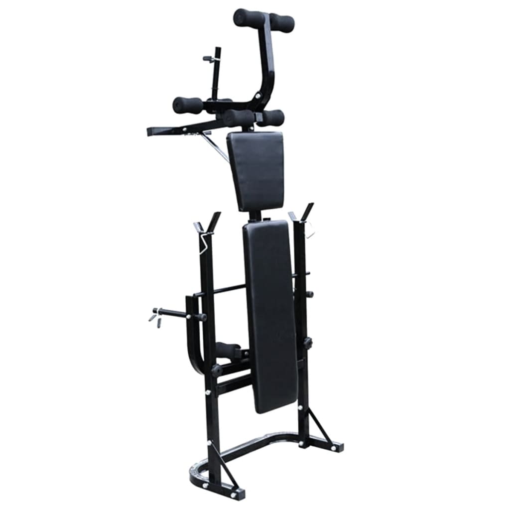 Weight Bench with Weight Rack&Barbell and Dumbbell Set 60.5kg